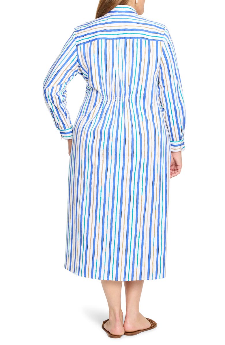 Jamie Oasis Stripe Long Sleeve Shirtdress