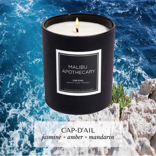 Malibu Apothecary Matte Black Candle In Cap