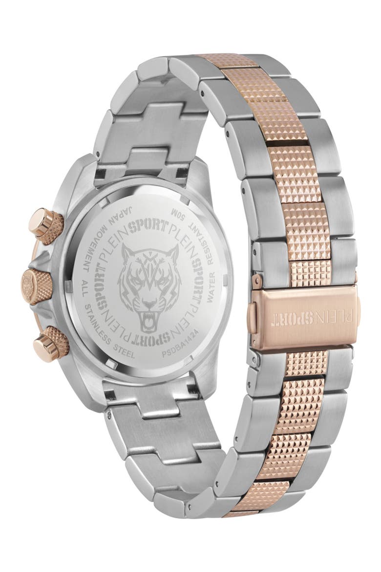 Two Tone Quartz Hurricane Bracelet Watch, 44mm, Alternate, color, TWO TONE