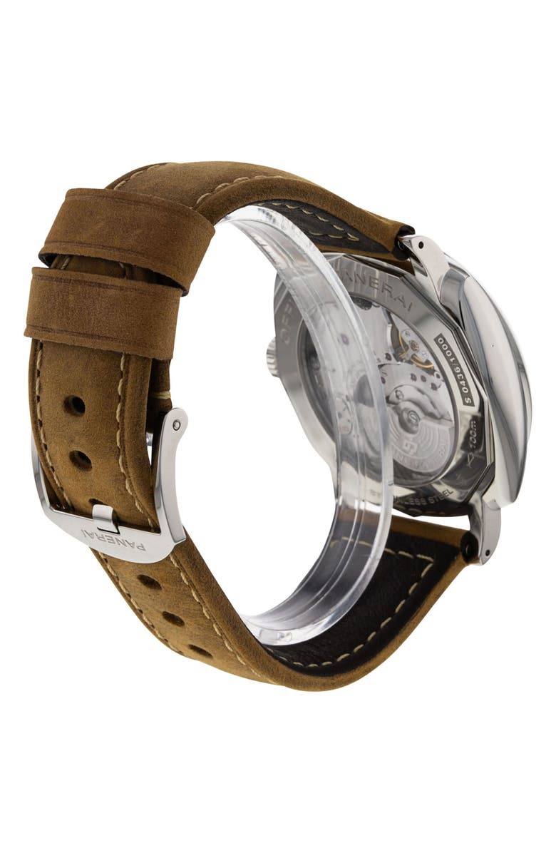 Watchfinder & Co. Panerai Preowned 2020 Radiomir 1940 3 Days GMT PAM00657 Automatic Leather Strap Watch, 45mm, Alternate, color, Black