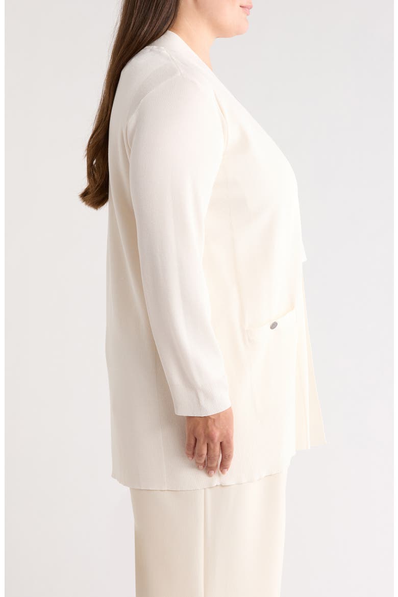 Pocket Open Front Cardigan, Alternate, color, WHITE DOVE