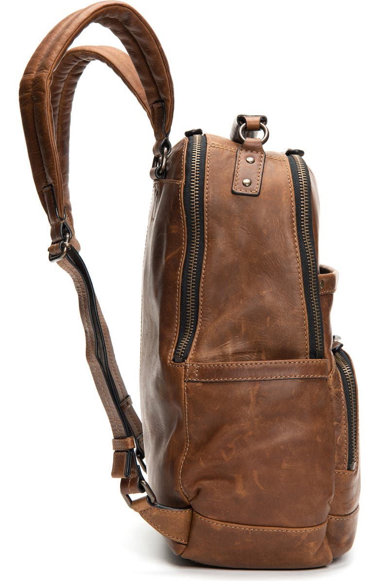 Frye 'Logan' Leather Backpack, Alternate, color, Dark Brown