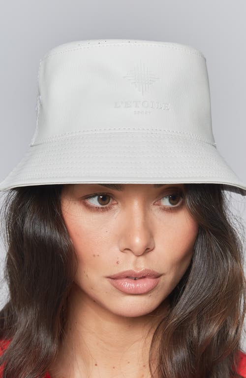 L'ETOILE SPORT BUCKET HAT in White 