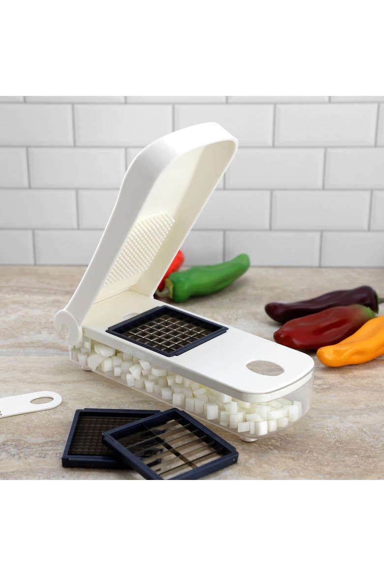 5pc Stainless Steel Vegetable Chopper Interchange Blade, Alternate, color, Silver