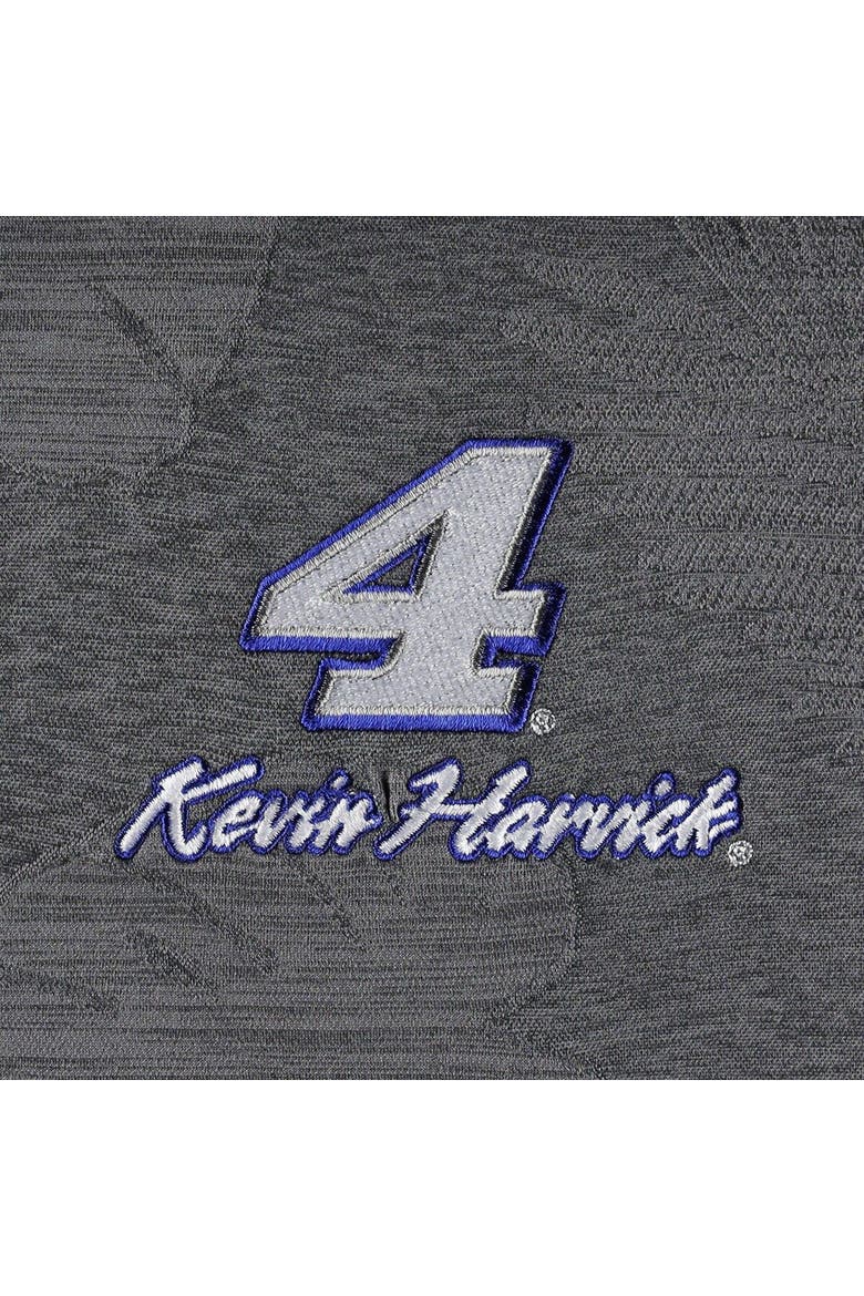 Men's Tommy Bahama Charcoal Kevin Harvick Palm Coast Delray Frond IslandZone Polo, Alternate, color, Charcoal