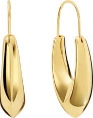 ATHRA LUXE Long Pointed Hoop Earrings