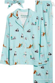 PJ Salvage Print Flannel Pajamas