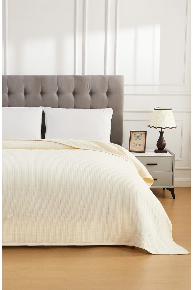 Cloud Cotton Gauze Blanket, Alternate, color, IVORY