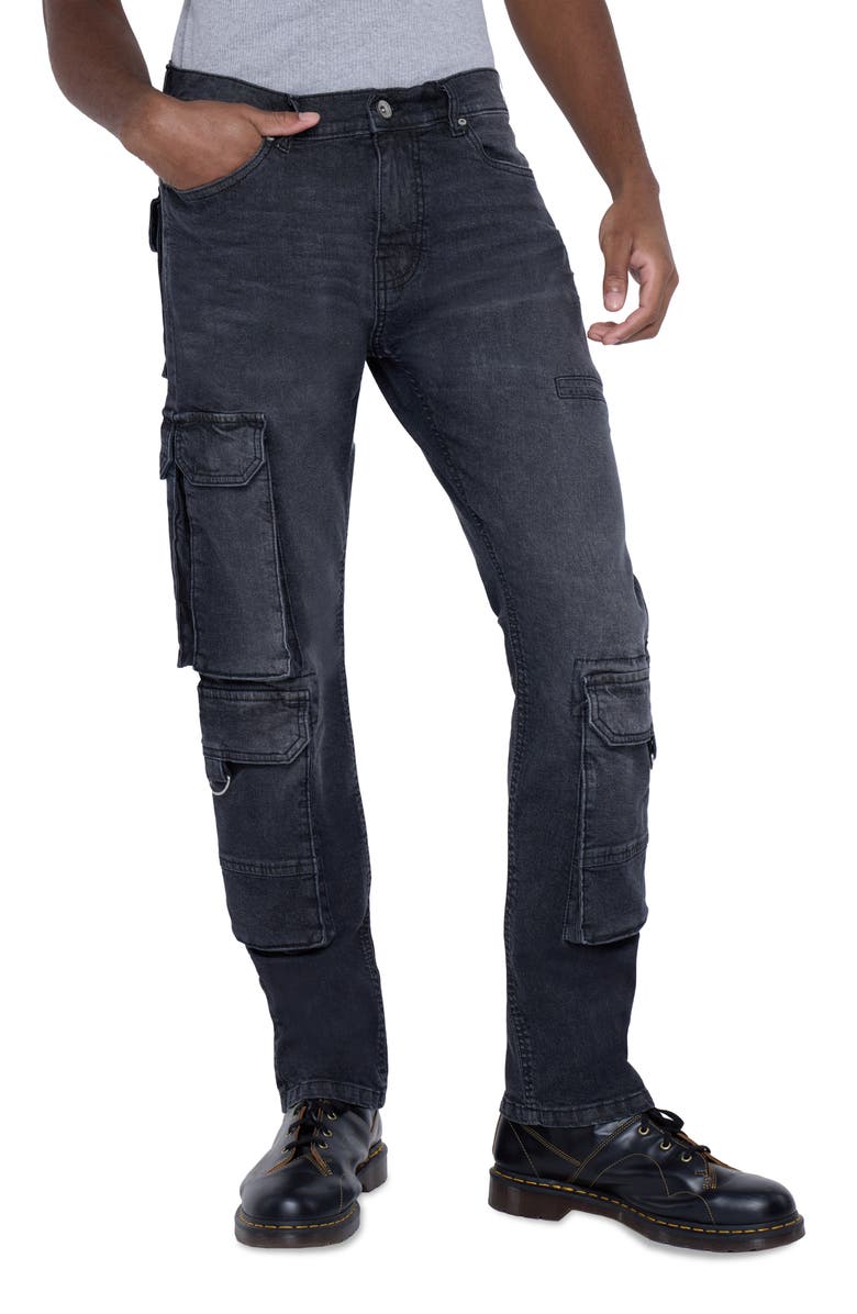 XRAY Cargo Pocket Jeans, Alternate, color, 