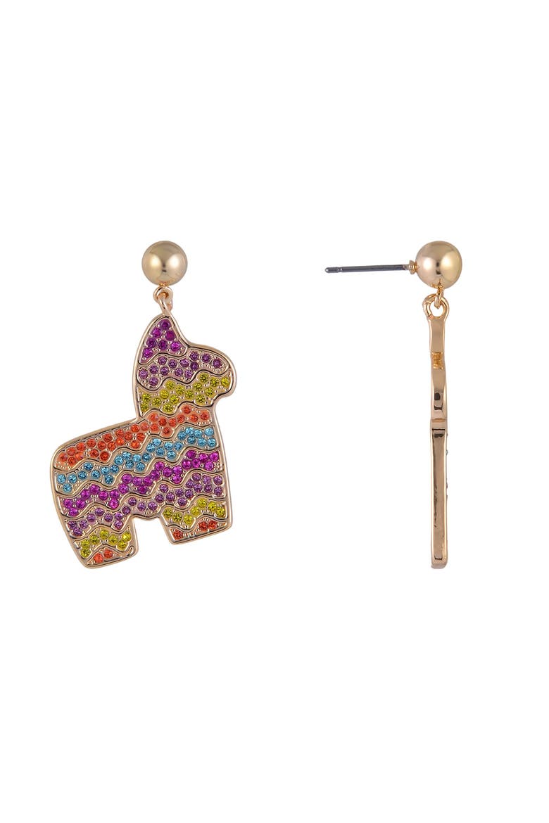 Stone Pinata Earrings, Alternate, color, Multicolored