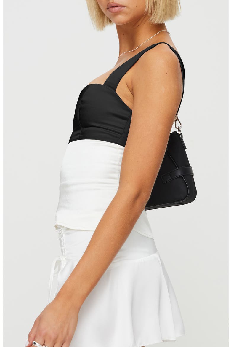 Chantell Colorblock Tank, Alternate, color, BLACK/ CREAM
