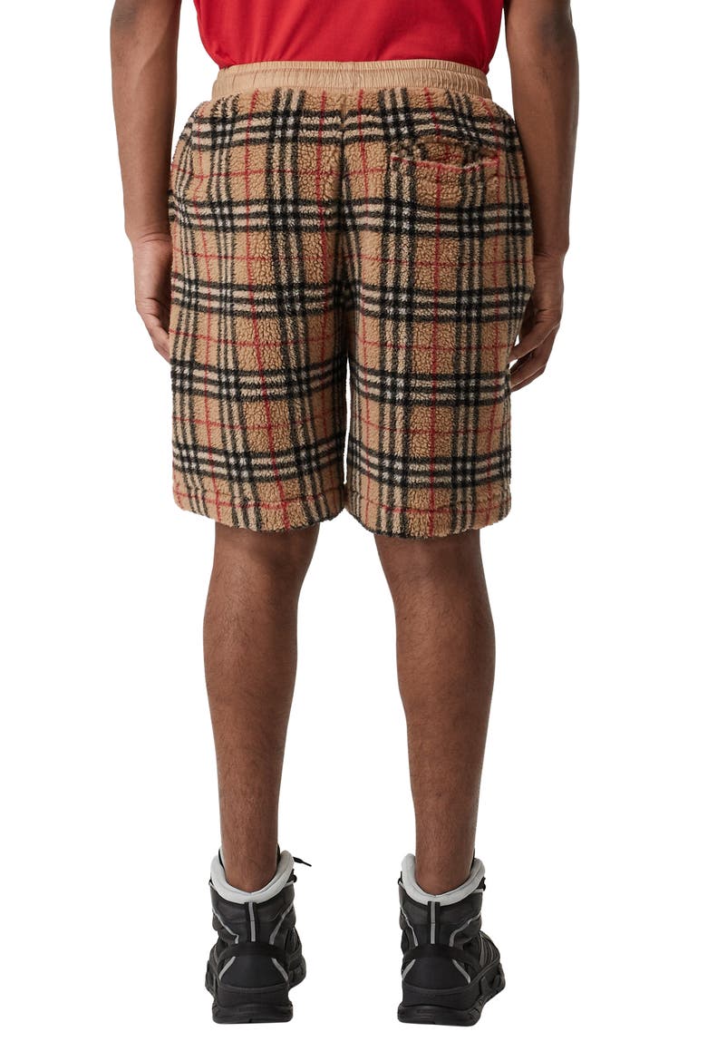 Keaton Check Fleece Shorts, Alternate, color, ARCHIVE BEIGE IP CHECK