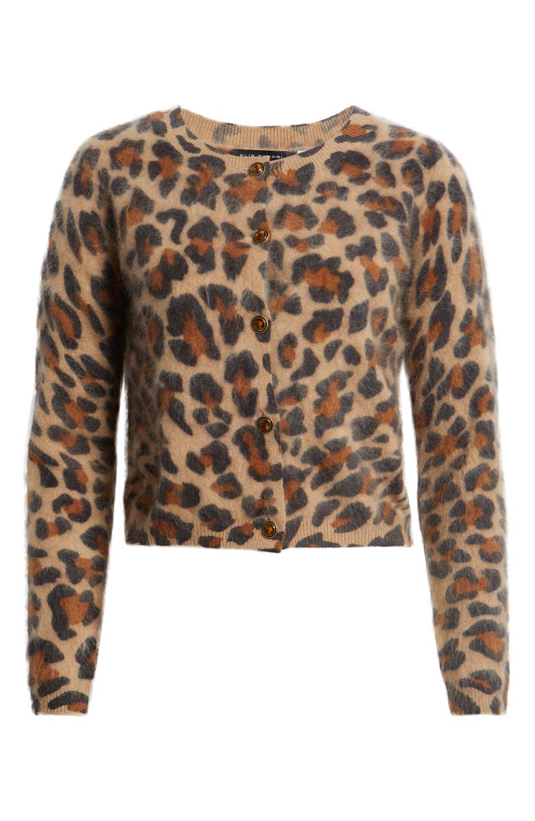 Elie Tahari The Jillian Cashmere Cardigan, Alternate, color, Leopard