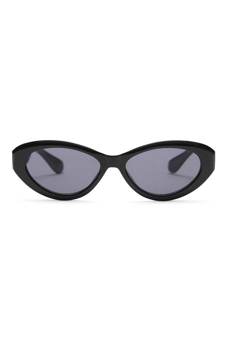 Oval Sunglasses, Main, color, BLACK