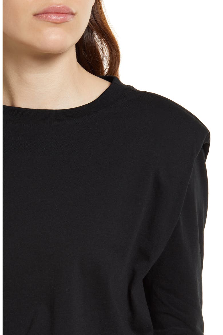 Coni Long Sleeve Cotton T-Shirt, Alternate, color, BLACK