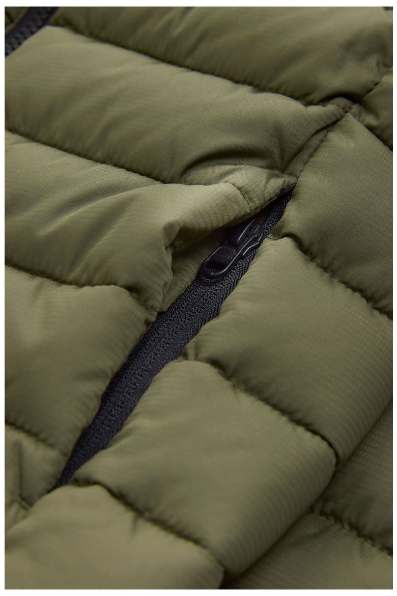 Kids' Hooded Puffer Jacket, Alternate, color, GREEN