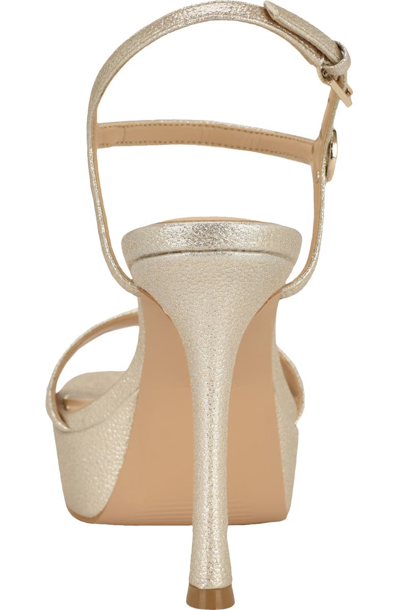 GUESS Hendora Ankle Strap Platform Sandal, Alternate, color, Gold 710