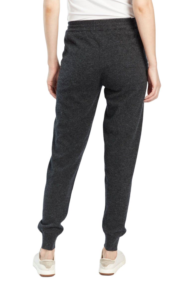 Cuffed Cashmere Jogger, Alternate, color, charcoal