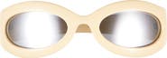 Gucci 60mm Oval Wrap Sunglasses