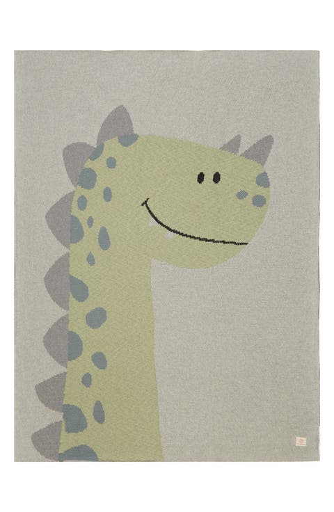 Baby Dinosaur Organic Cotton Baby Blanket