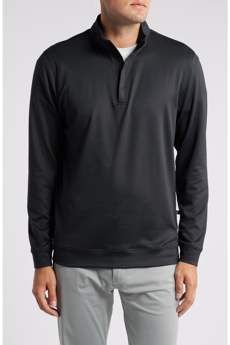 McKinnon Quarter Zip Golf Pullover, Main, color, BLACK