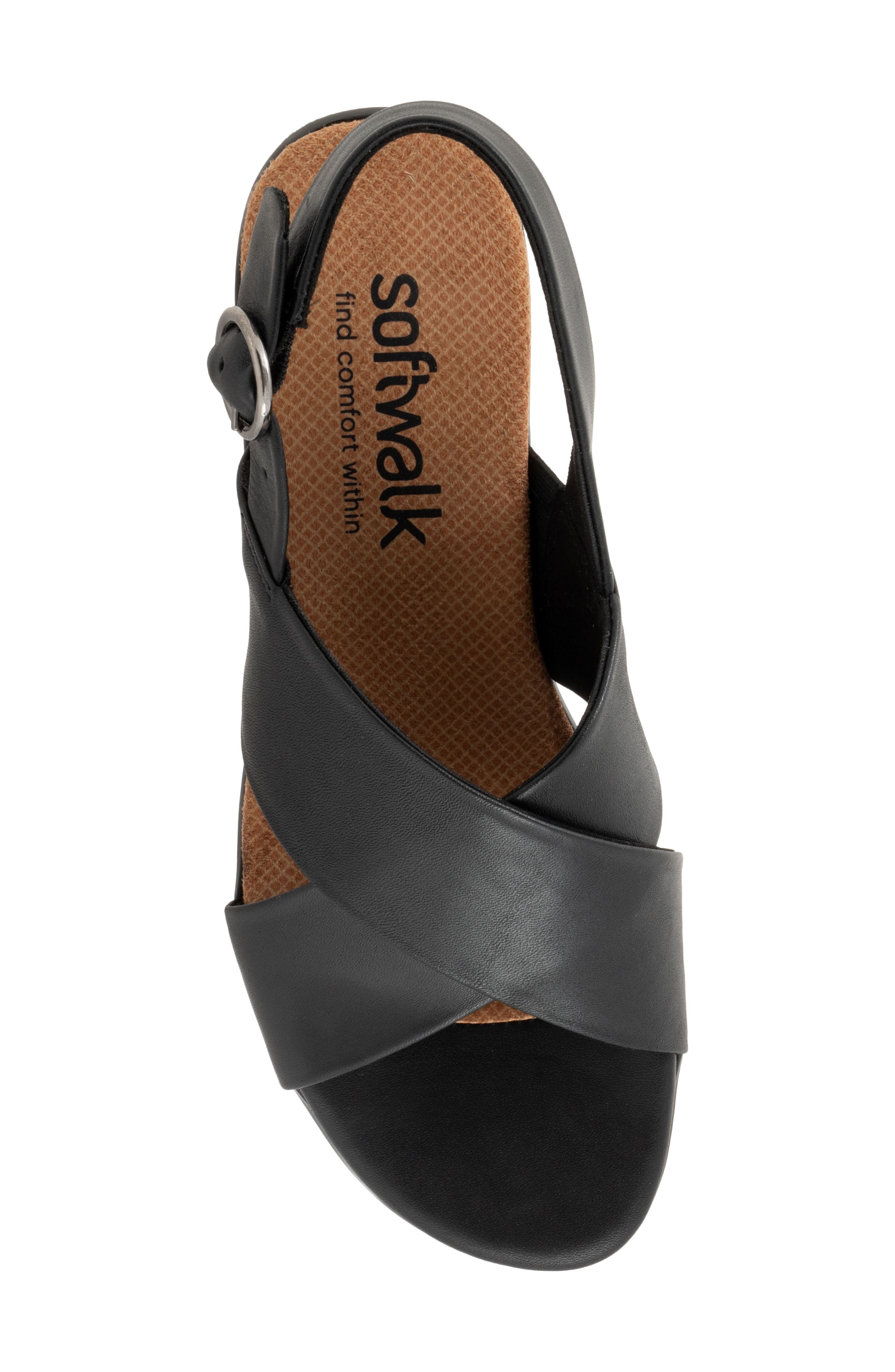 SoftWalk<sup>®</sup> Tillman 2.0 Slingback Sandal - Multiple Widths Available, Alternate, color, Black