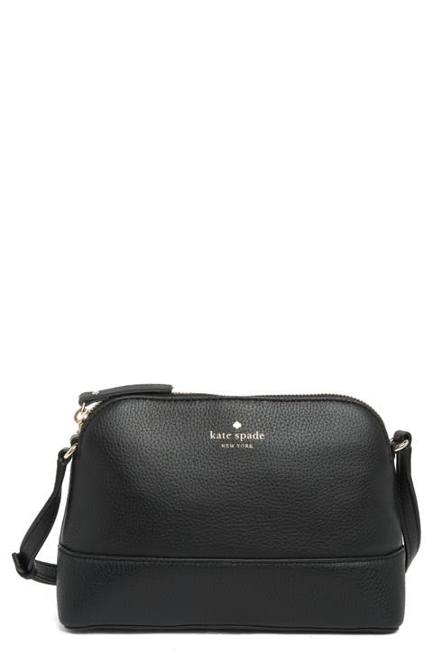 southport ave hannah leather crossbody bag