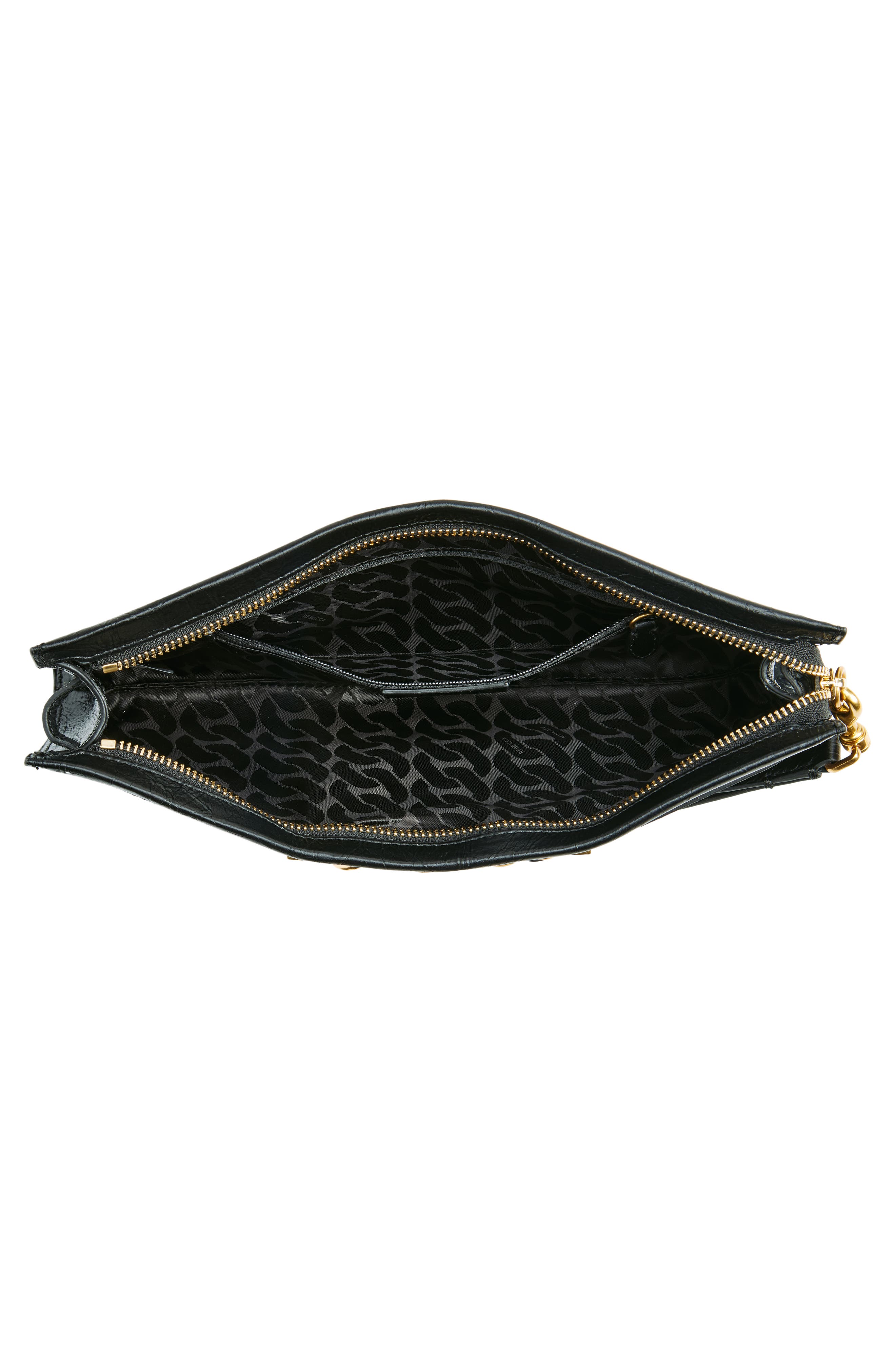 Rebecca Minkoff Curb Link Wristlet Clutch, Alternate, color, 