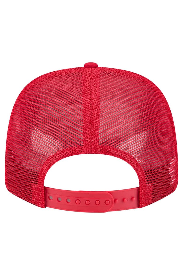 Men's New Era Red Maryland Terrapins Primary 9SEVENTY Trucker Stretch-Snap Hat, Alternate, color, Red