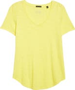ATM Anthony Thomas Melillo V-Neck Slub Cotton T-Shirt