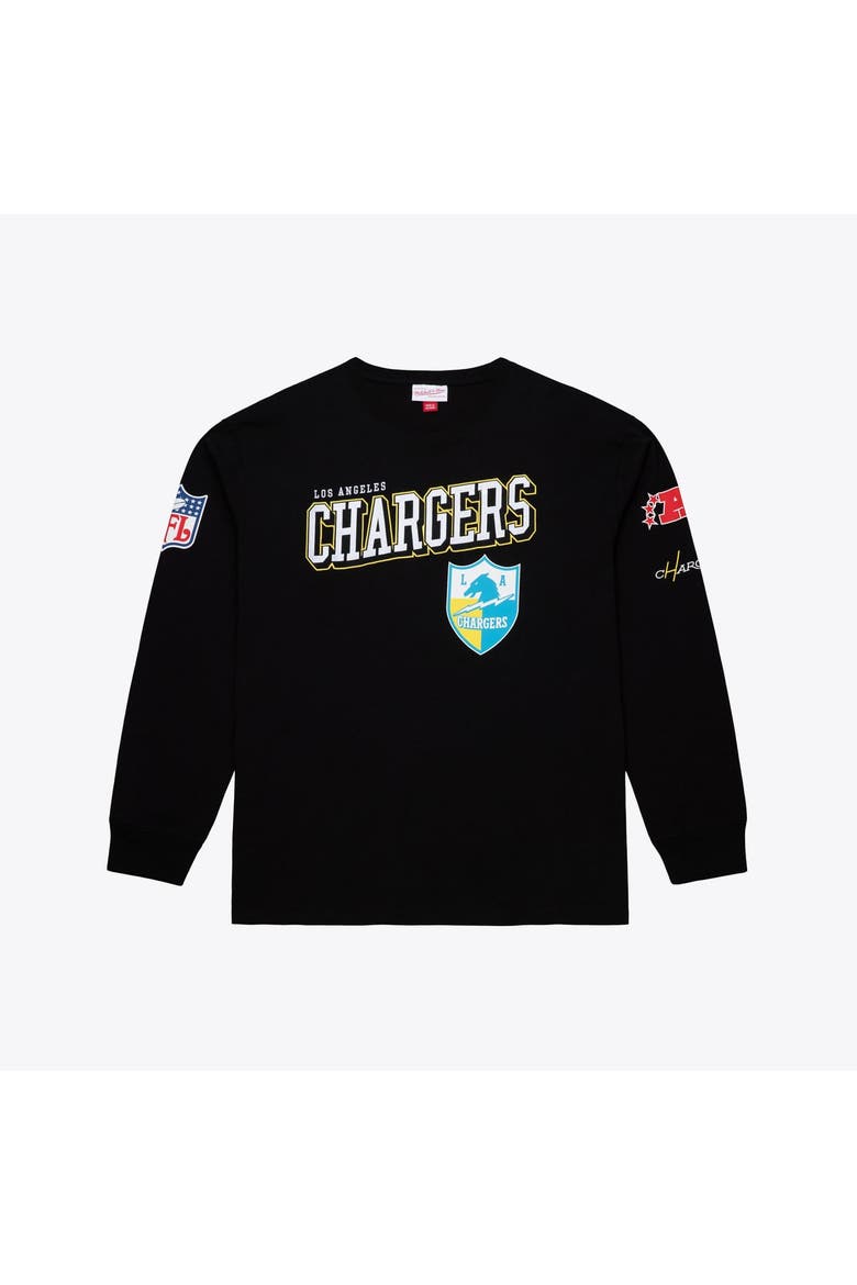 Men's Mitchell & Ness  Black Los Angeles Chargers Big & Tall Training Camp Long Sleeve T-Shirt, Main, color, Black