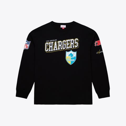 Men's Mitchell & Ness  Black Los Angeles Chargers Big & Tall Training Camp Long Sleeve T-Shirt