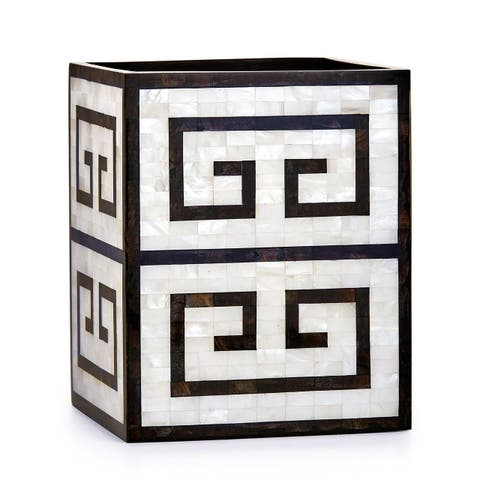 Greek Key Waste Basket