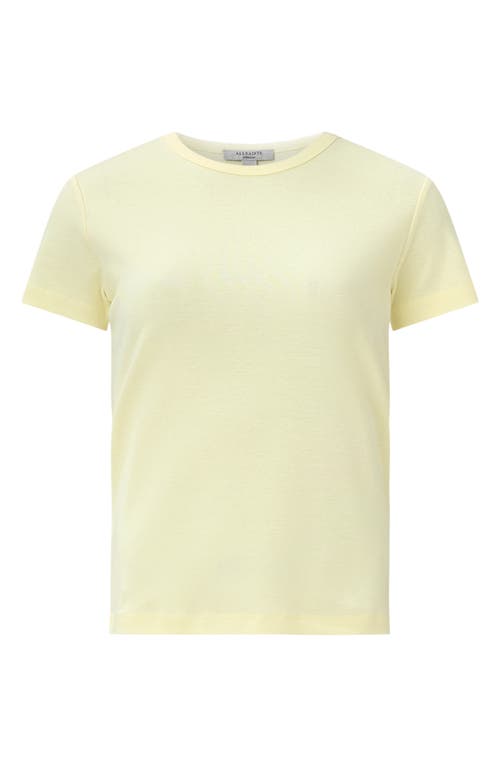 Allsaints Stevie Cotton T-shirt In Yellow