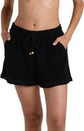 La Blanca Wild Beach Fringe Drawstring Shorts