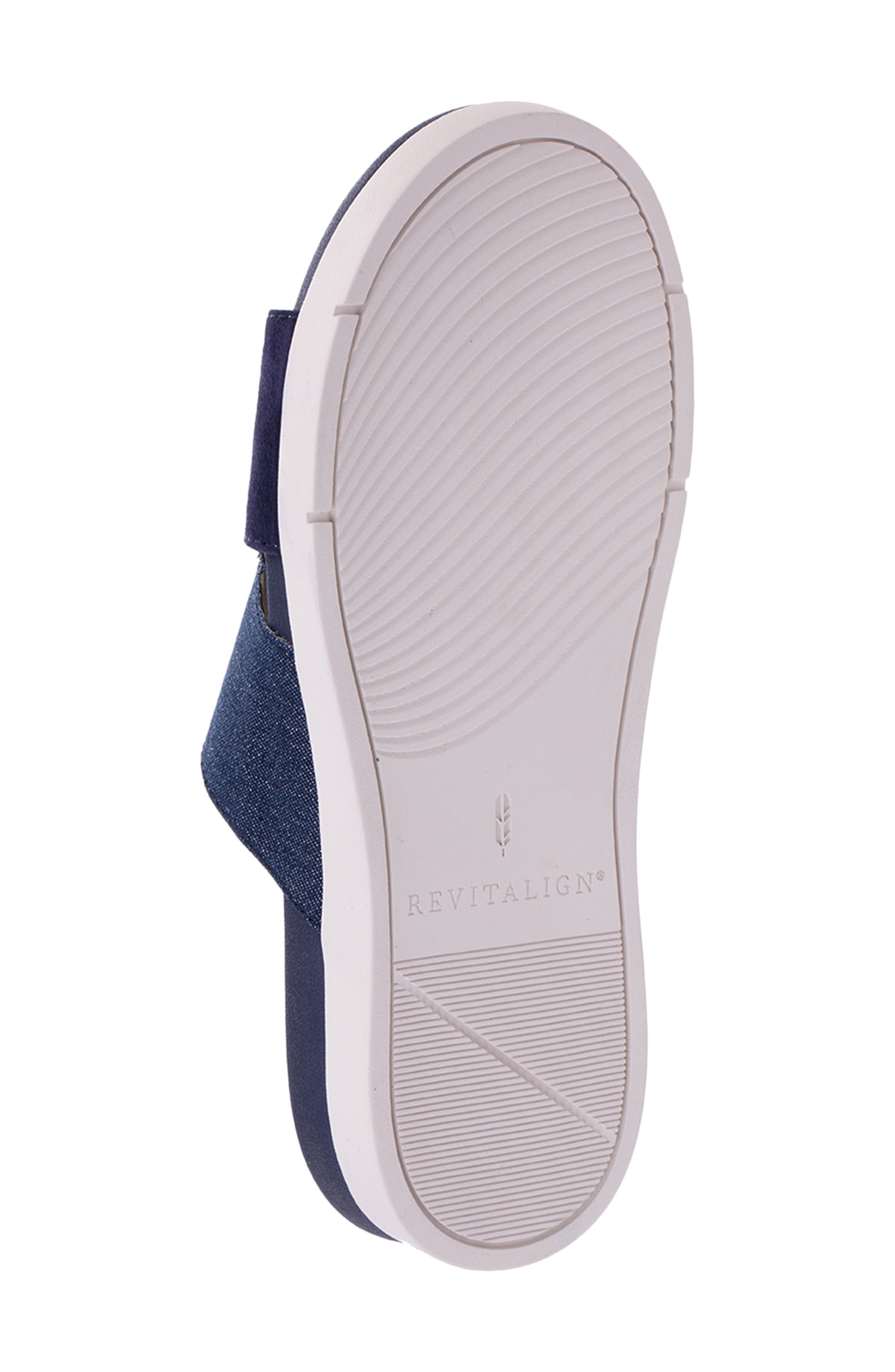 Dawn Shimmer Slide Sandal, Alternate, color, PEACOAT