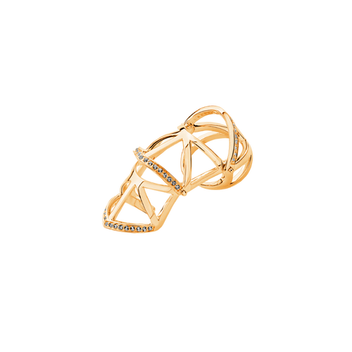 Lucy Quartermaine Art Deco Armour Ring