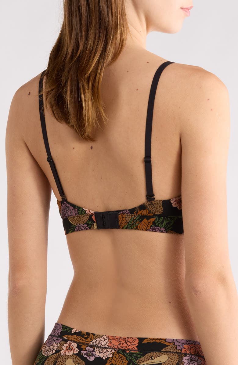 MeUndies FeelFree Bra, Alternate, color, Garden Snake