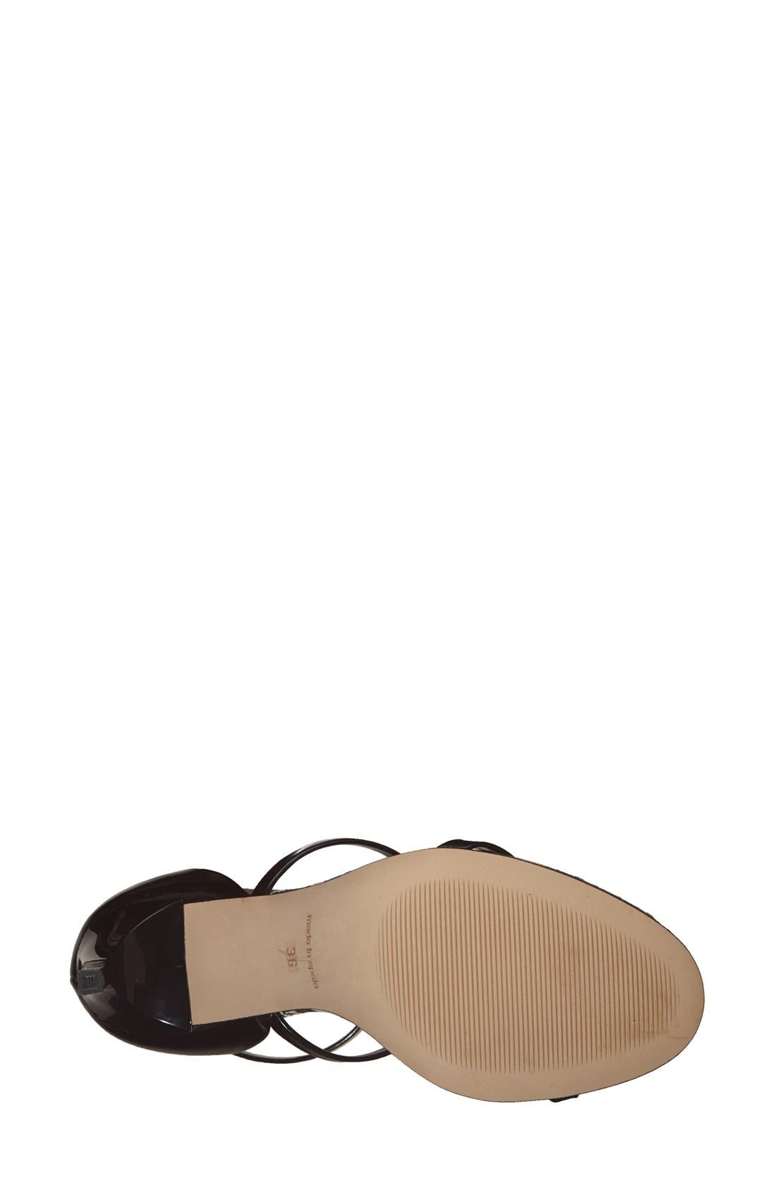 'Ripple' Sandal, Alternate, color, BLACK SNAKE