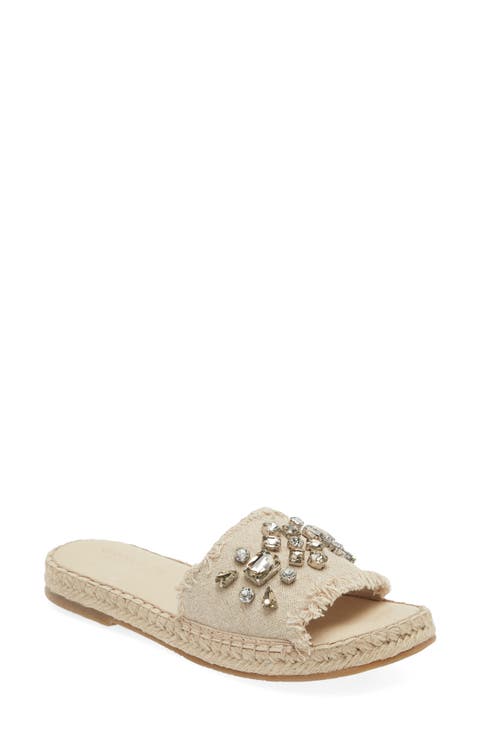 Ellis Crystal Slide Sandal (Women)