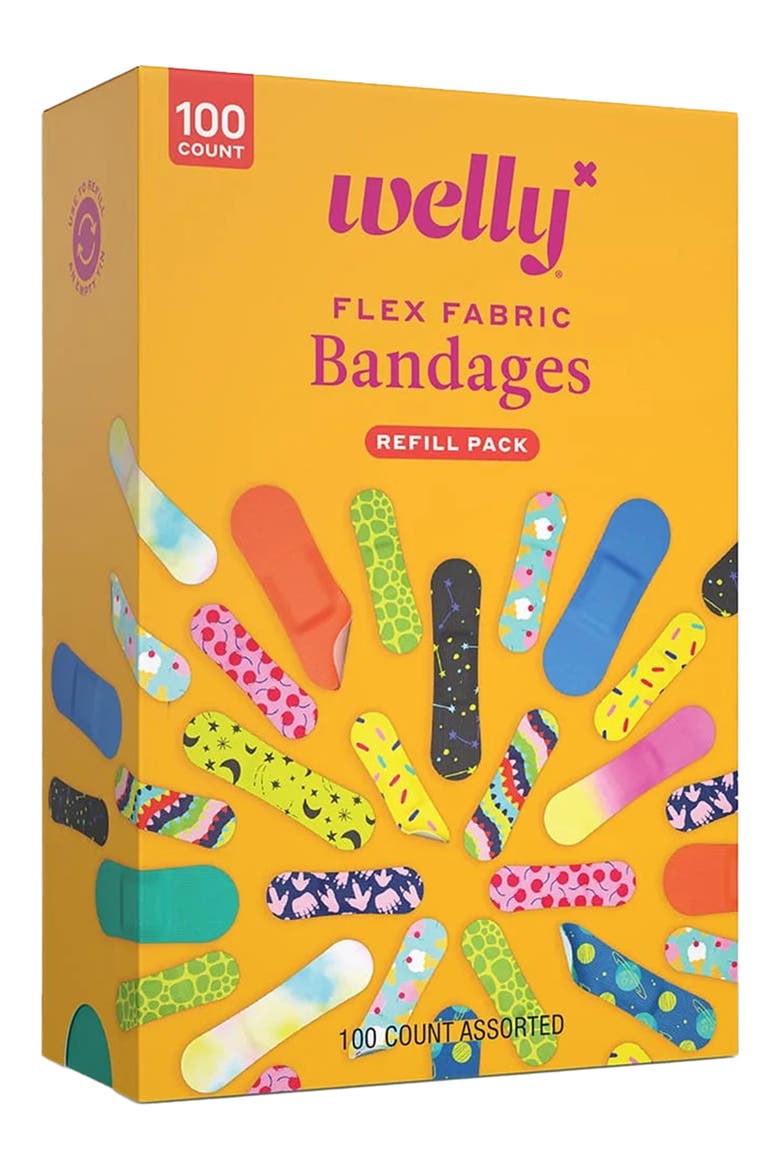 Breavery 100-Assorted Flex Fabric Bandages, Alternate, color, NO COLOR