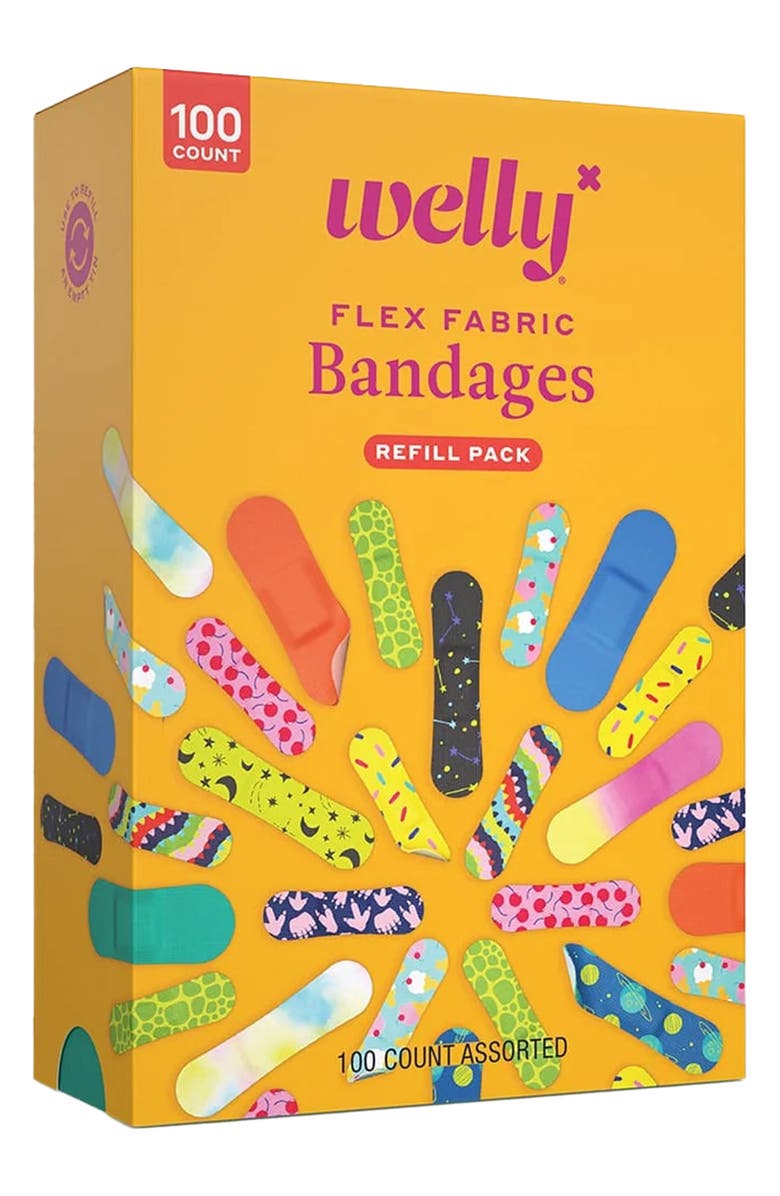 WELLY Breavery 100-Assorted Flex Fabric Bandages, Alternate, color,