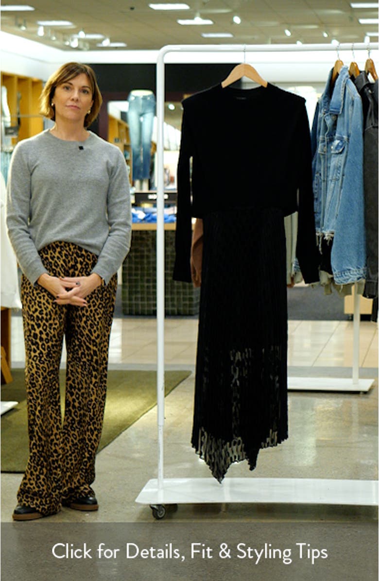 Leia Merino Wool Sweater & Dot Slipdress Set, sales video thumbnail