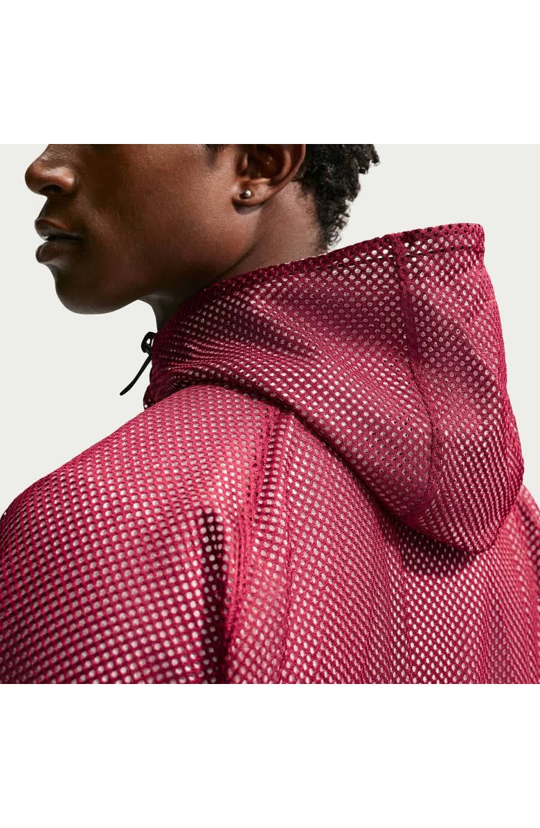 Nike Men's Nike Red USMNT 2026 Anthem Mesh Dri-FIT Full-Zip Hooded Jacket, Alternate, color, Red