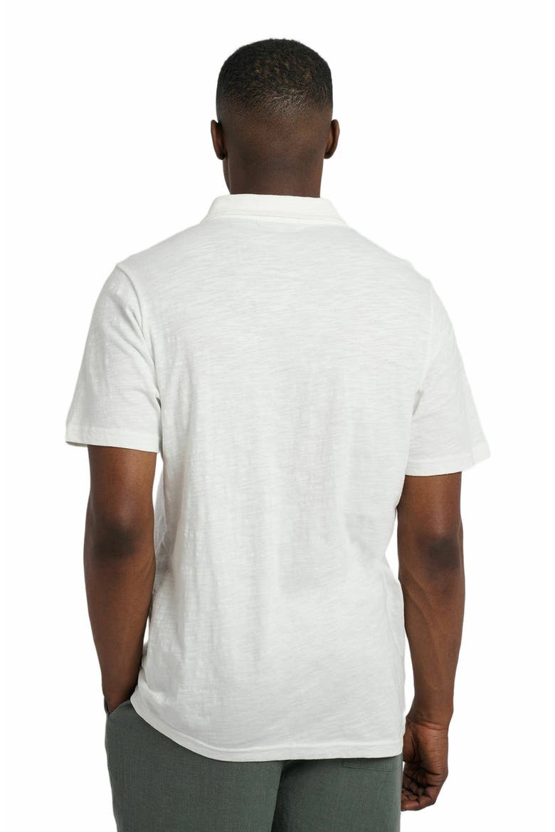 Slub Short Sleeve Button-up Shirt, Alternate, color, WHITE