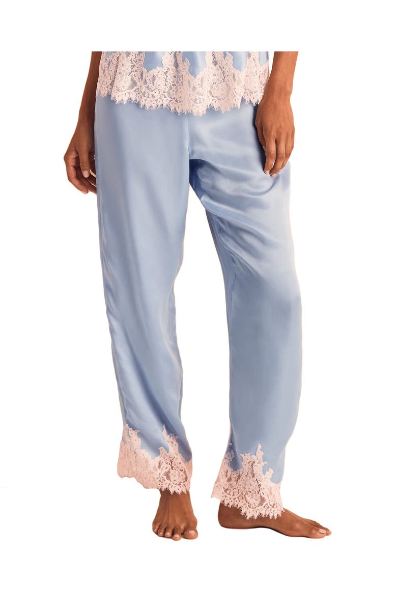 Adore Me Vegan Pajama Atelier Collection Silk Pant, Main, color, Medium Blue