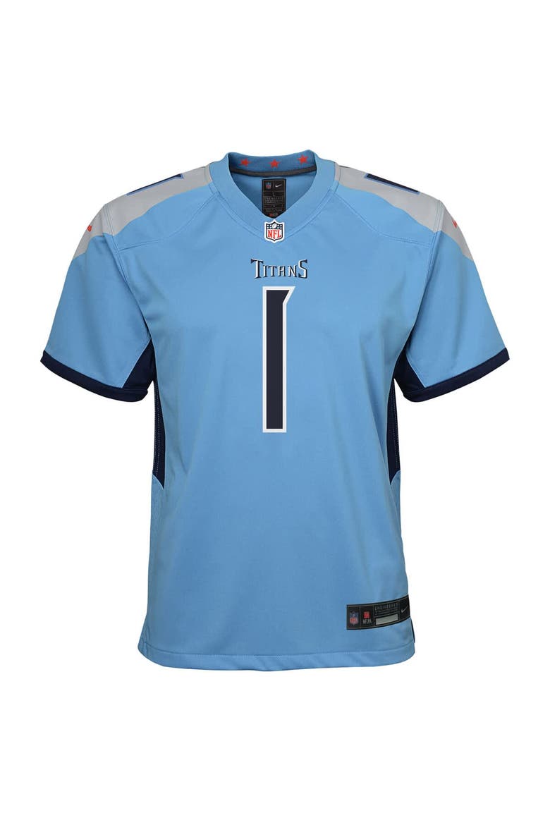 Youth Nike Cameron Ward Light Blue Tennessee Titans Team Game Jersey, Alternate, color, Light Blue