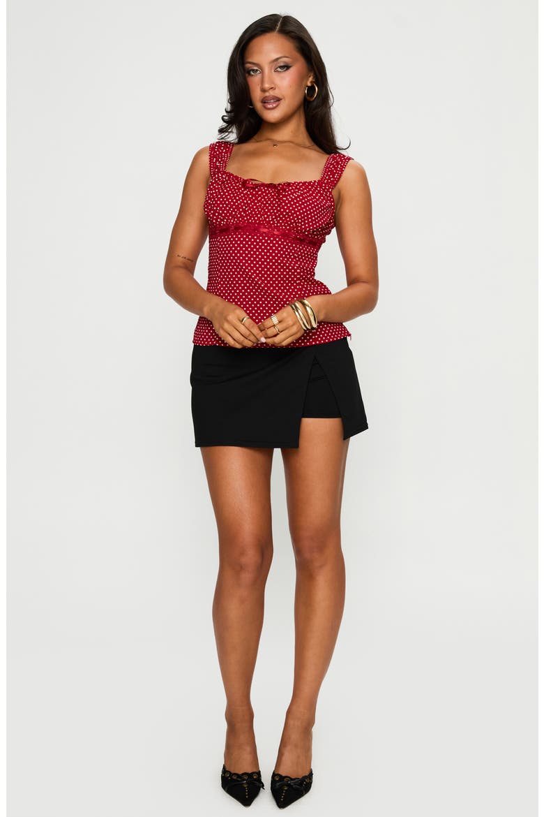 Garconne Polka Dot Top, Alternate, color, RED POLKA