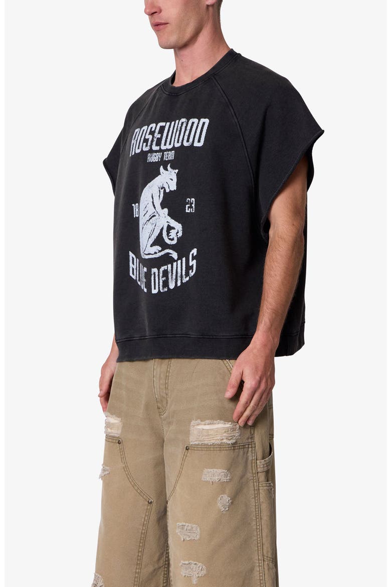 Rosewood Distressed Graphic Cutoff T-Shirt, Alternate, color, WASHED BLACK
