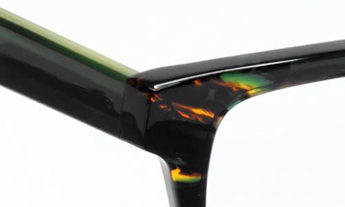 Eyebobs Fare N Square 50mm Square Reading Glasses In Green Tortoise